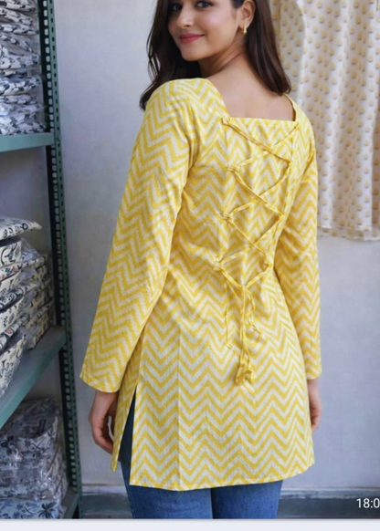 Dori Short Kurti For Jeans