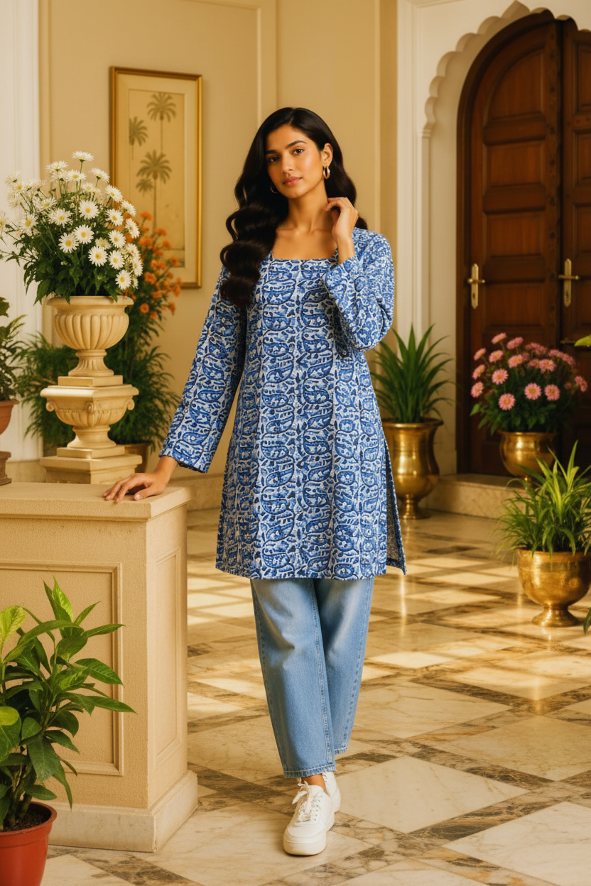 Dori Short Kurti For Jeans