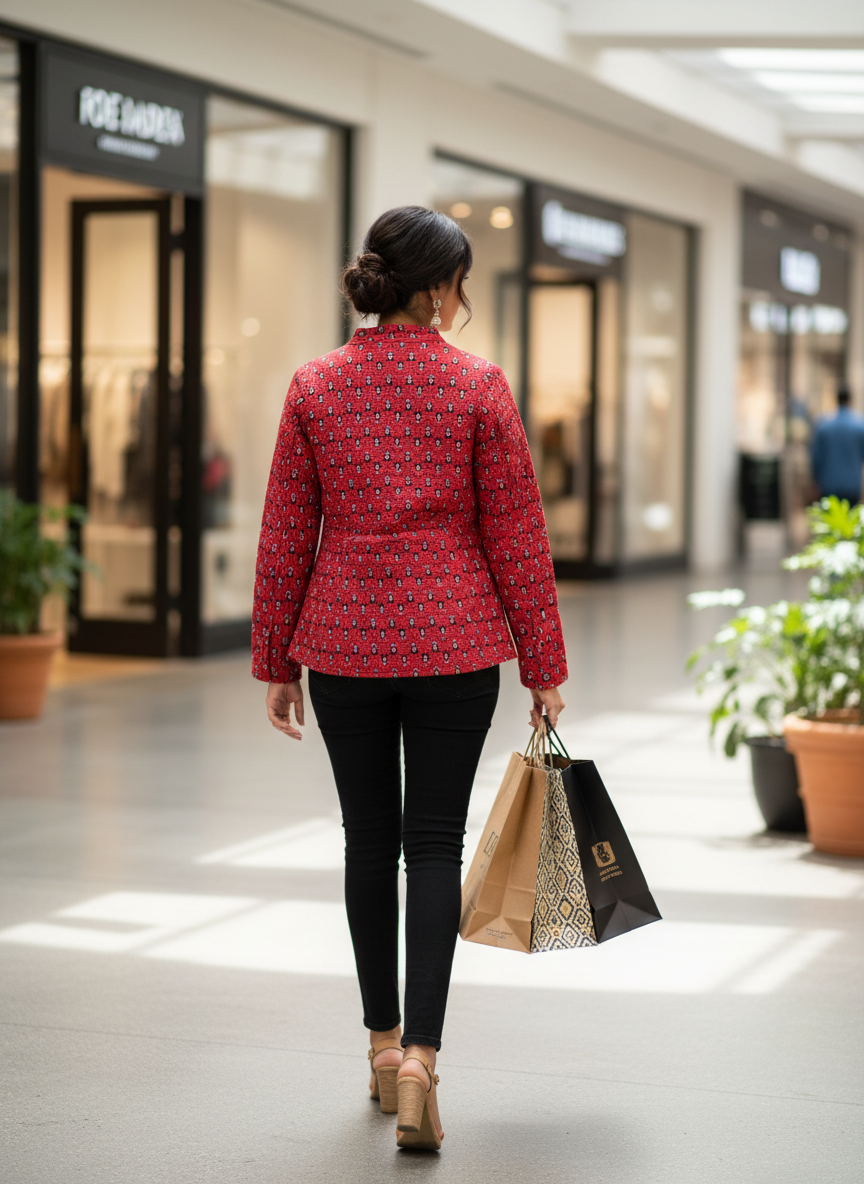 Quilted Cotton Jacket For Women