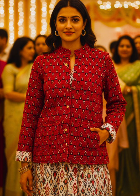 Quilted Cotton Jacket For Women