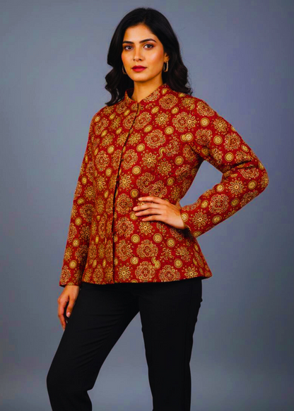 Quilted Cotton Jacket For Women