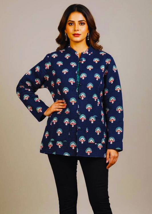 Quilted Cotton Jacket For Women