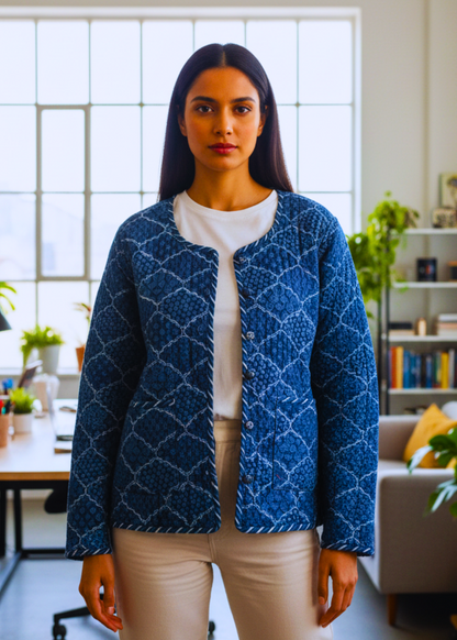Quilted Cotton Jacket For Women