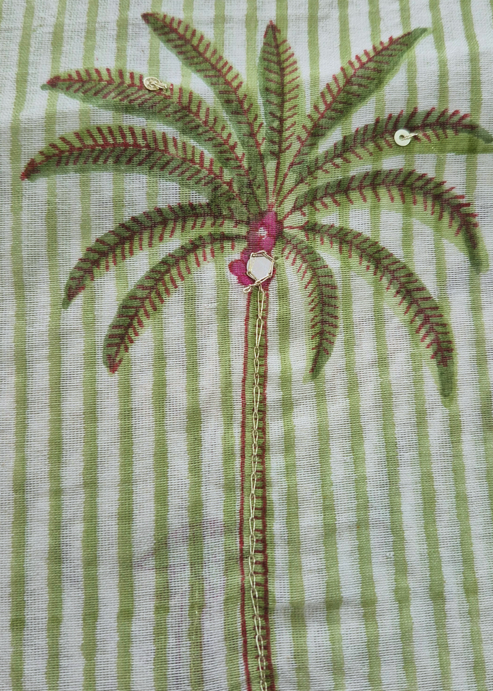 Chanderi Silk Hand Block Print Kurta & Dupatta Set