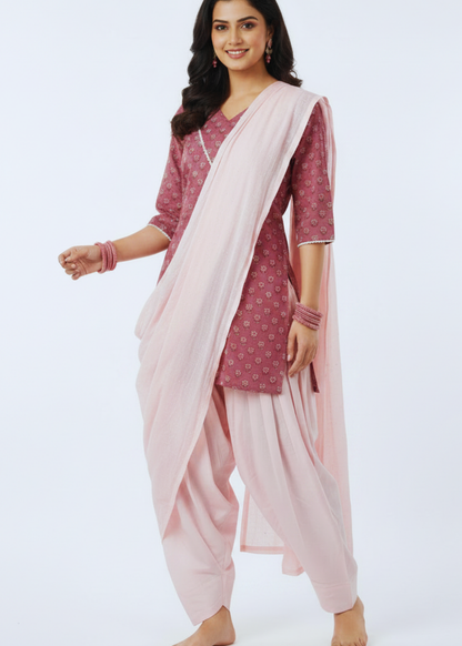 Farshi Salwar, Kurta & Dupatta Set