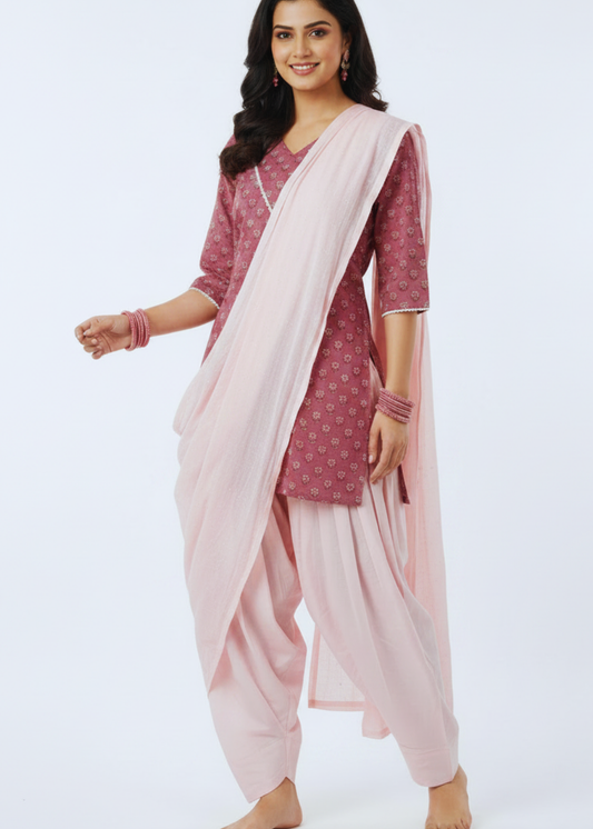 Farshi Salwar, Kurta & Dupatta Set