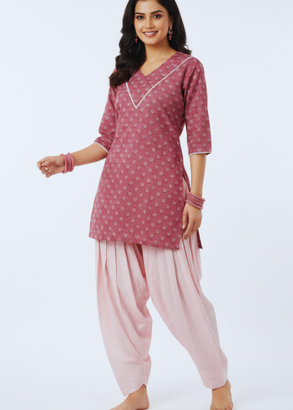 Farshi Salwar, Kurta & Dupatta Set