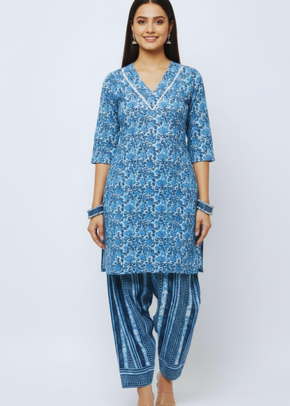 Farshi Salwar, Kurta & Dupatta Set