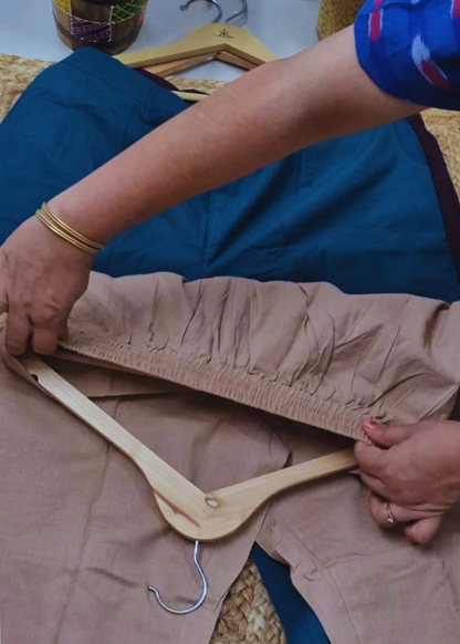 Everyday Skin Khakhi Cotton Pant For Women