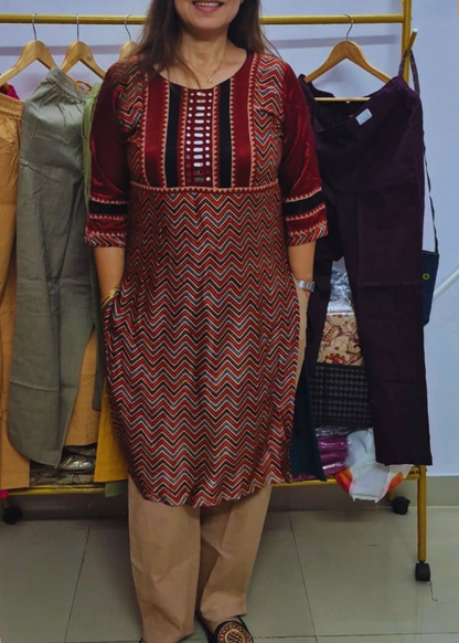 Everyday Skin Khakhi Cotton Pant For Women