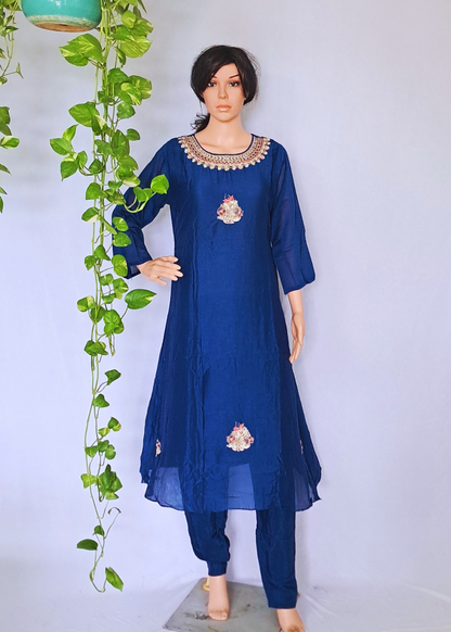 Pure Chanderi Silk 3 Piece Sets