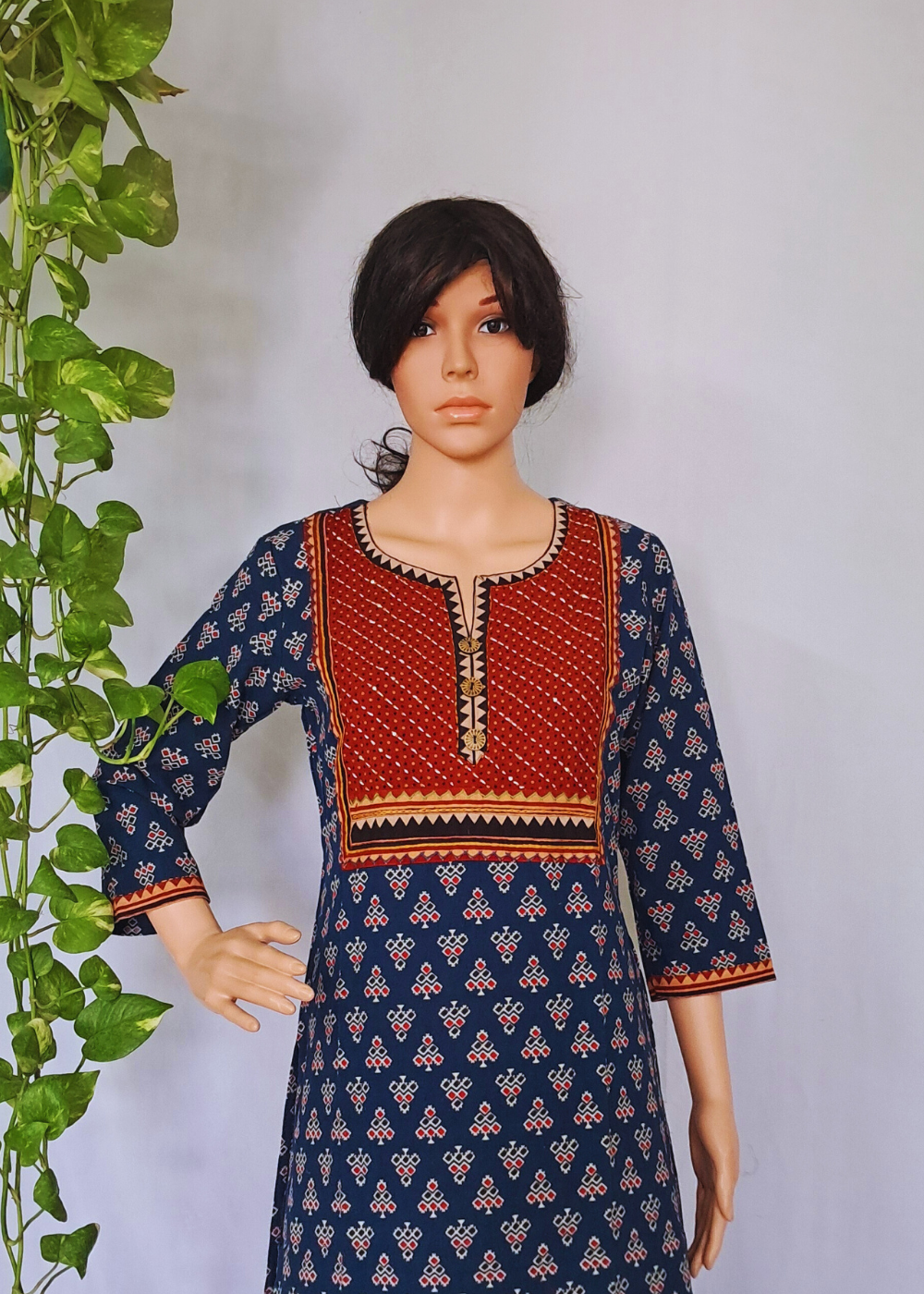 Ajrakh Cotton Kurta Pants Sets