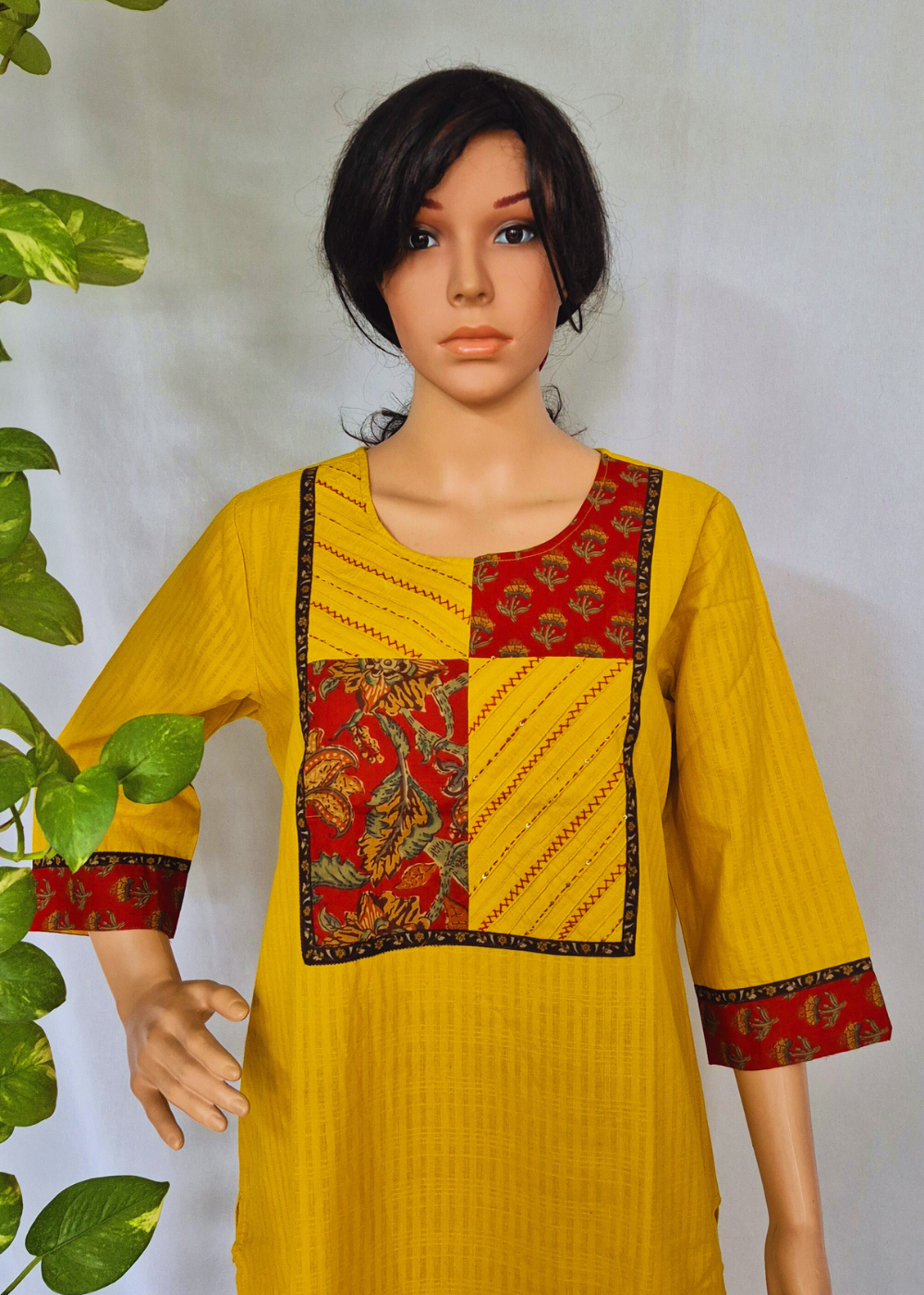 Handloom Yellow Cotton Kurta