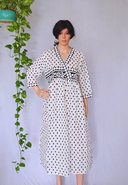 Milky Cotton Dress For Women