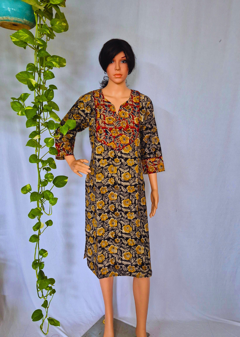 Kalamkari Floral Cotton Kurta