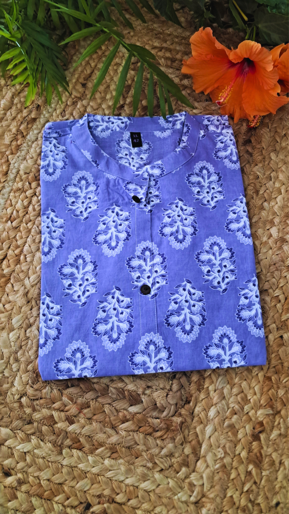Floral Print Short Kurti