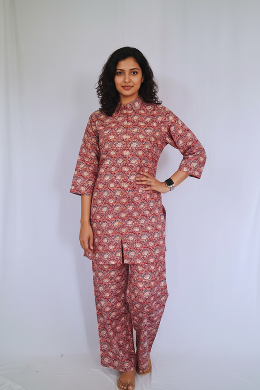 Pink Premium Cotton Co-ord Set