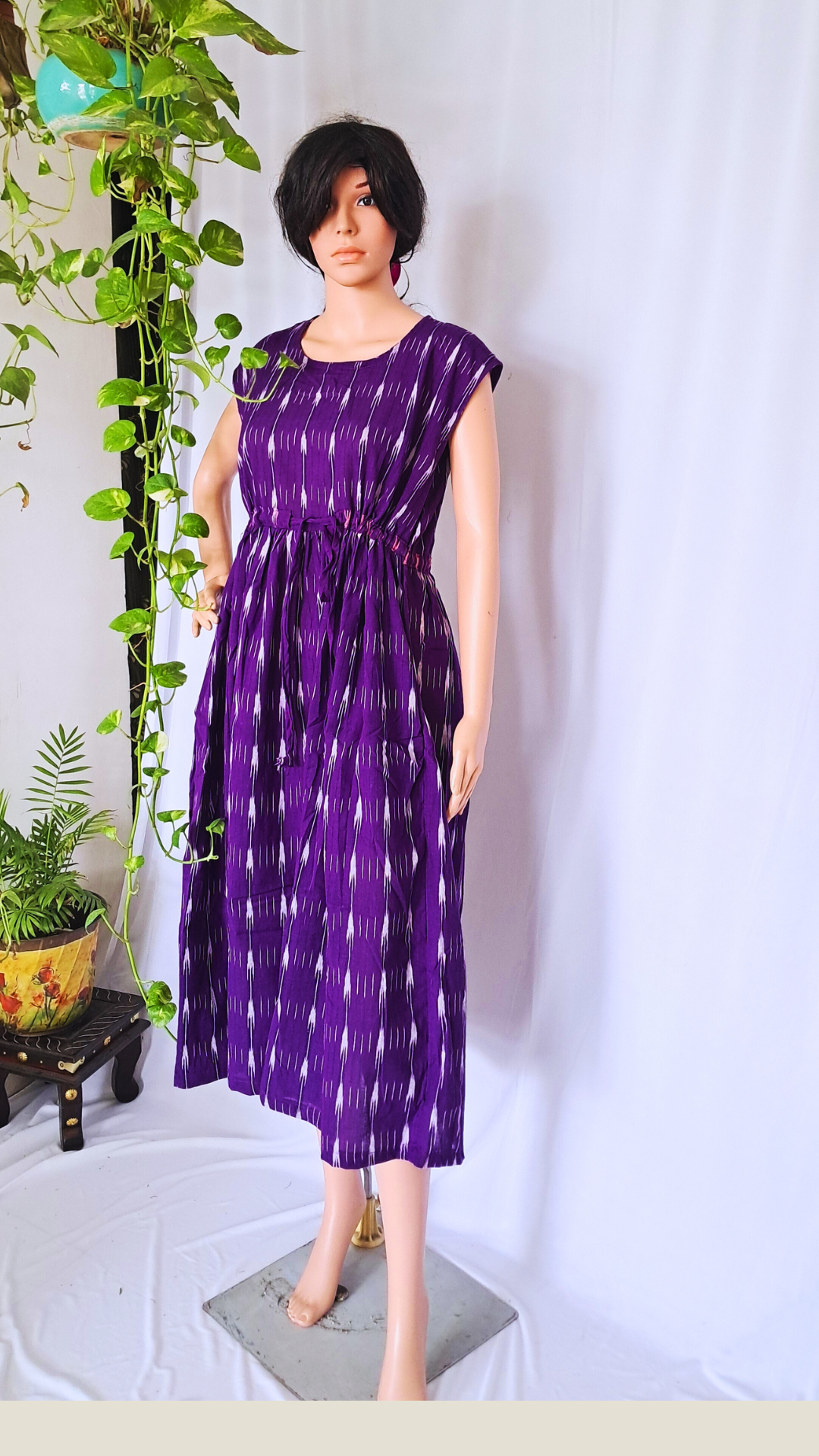 Violet Ikat Dress For Women
