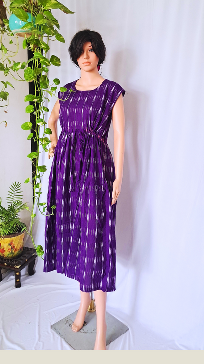 Violet Ikat Dress For Women
