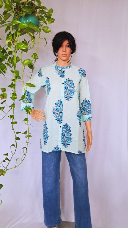 Light Green Short Kurti