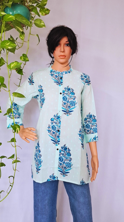 Light Green Short Kurti