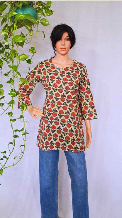 Maroon Short Kurti