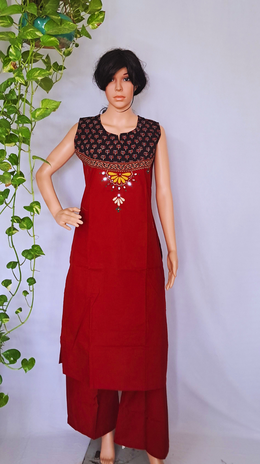 Handloom Cotton Kurta Pants Sets