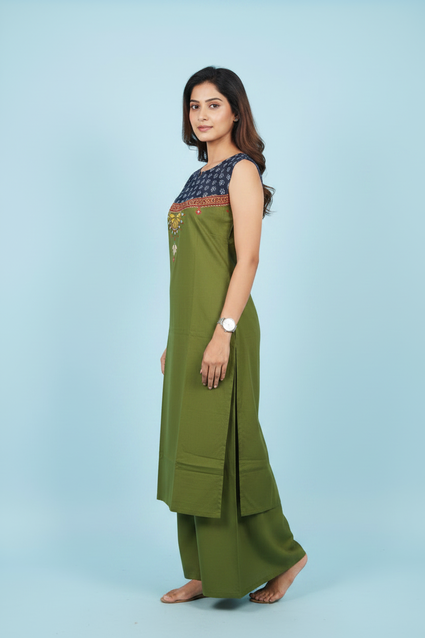 Handloom Cotton Kurta Pants Sets