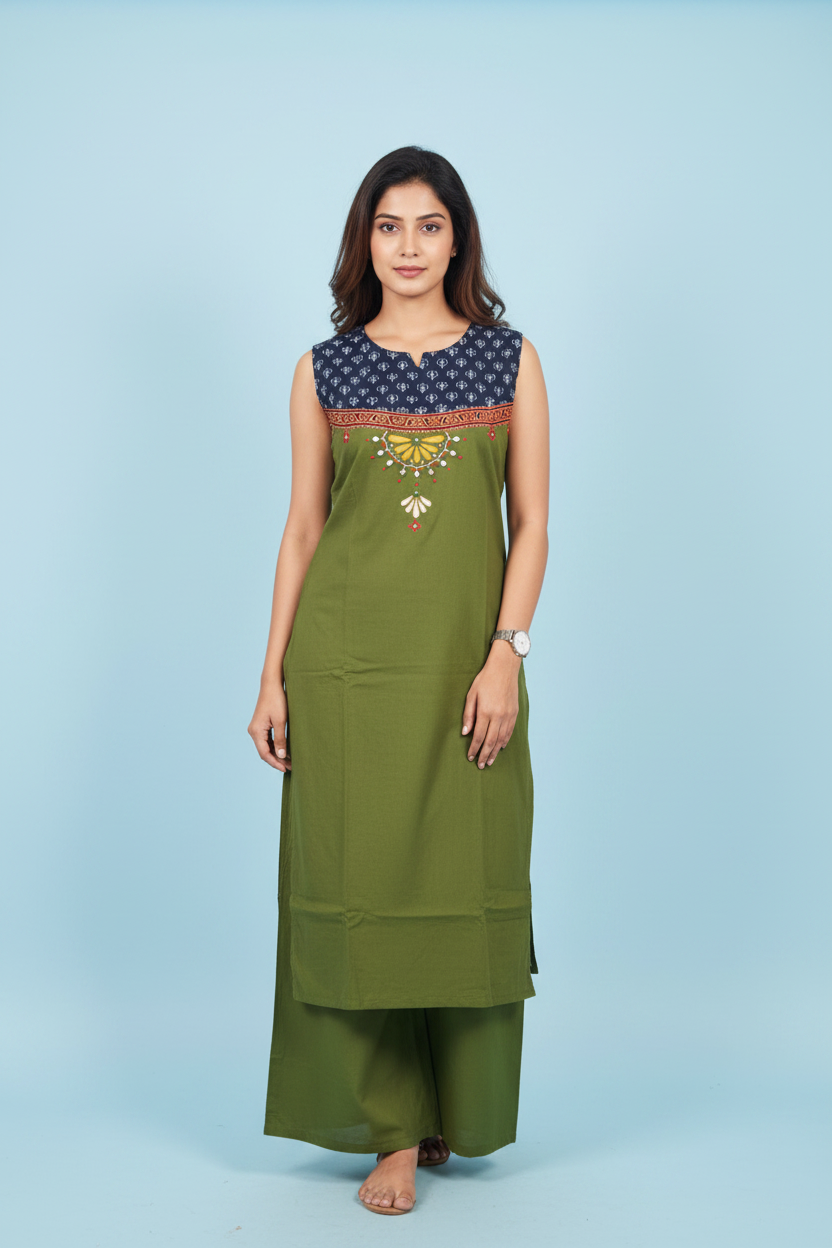 Handloom Cotton Kurta Pants Sets
