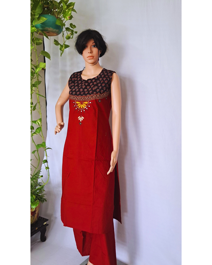 Handloom Cotton Kurta Pants Sets