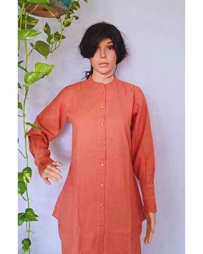 Peach Cotton Co-ord Set