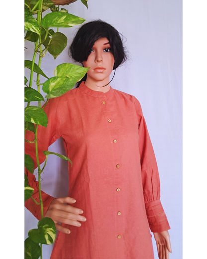 Peach Cotton Co-ord Set