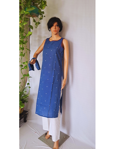 Handloom Cotton Kurta Pants Set