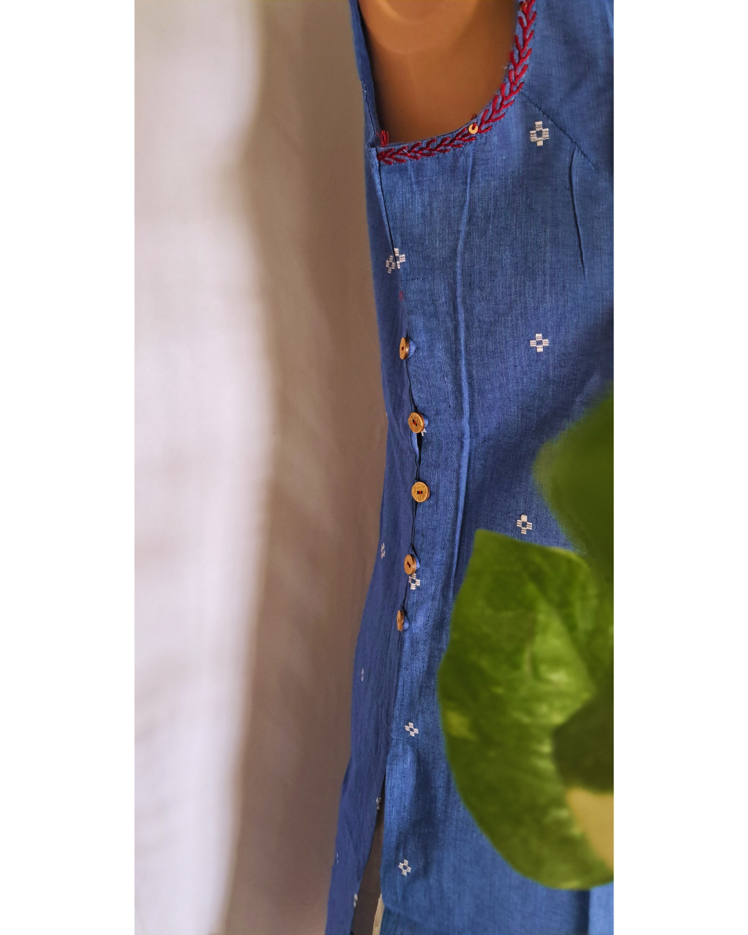 Handloom Cotton Kurta Pants Set