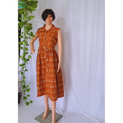 Bagru Hand Block Cotton Dress