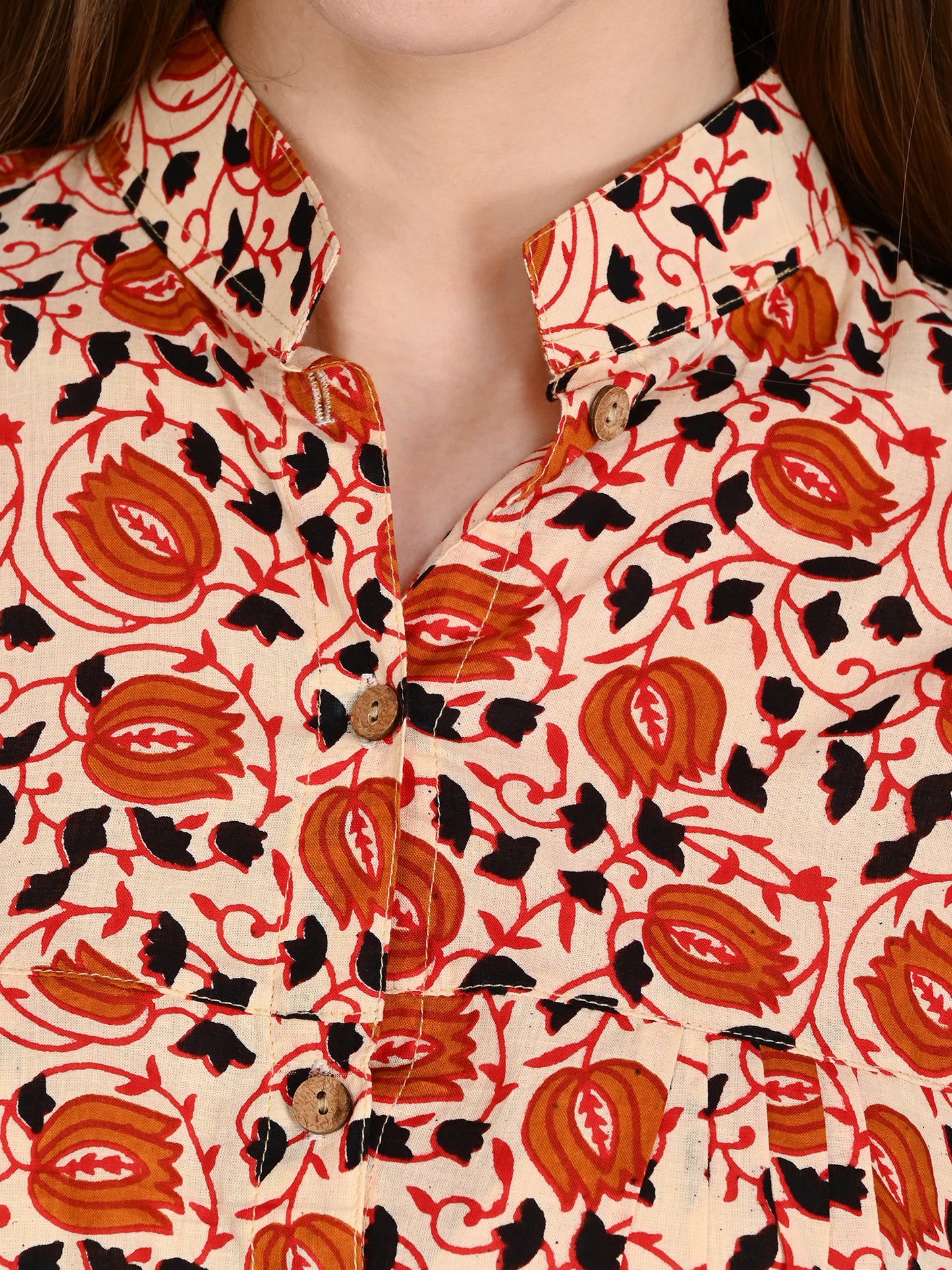 Beige Designer Shirt Top For Jeans