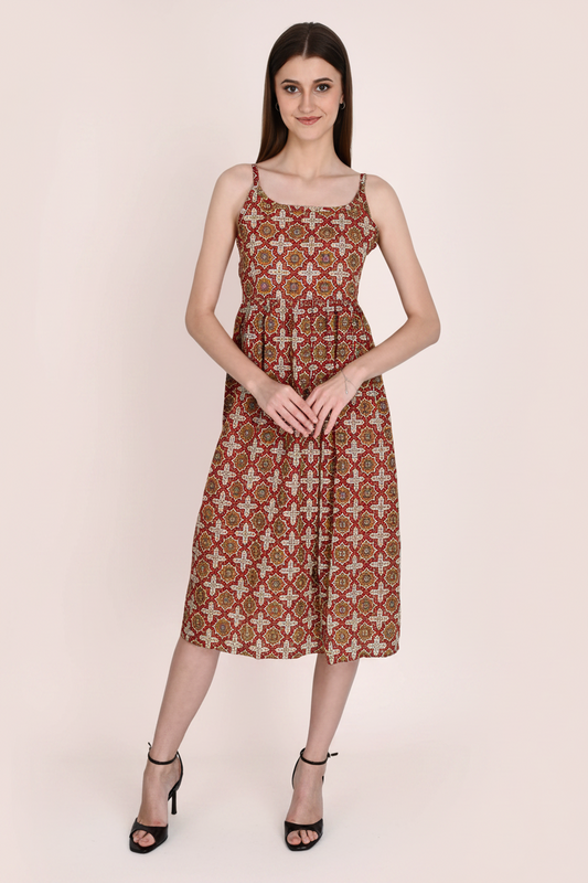 Spaghetti Cotton Dress