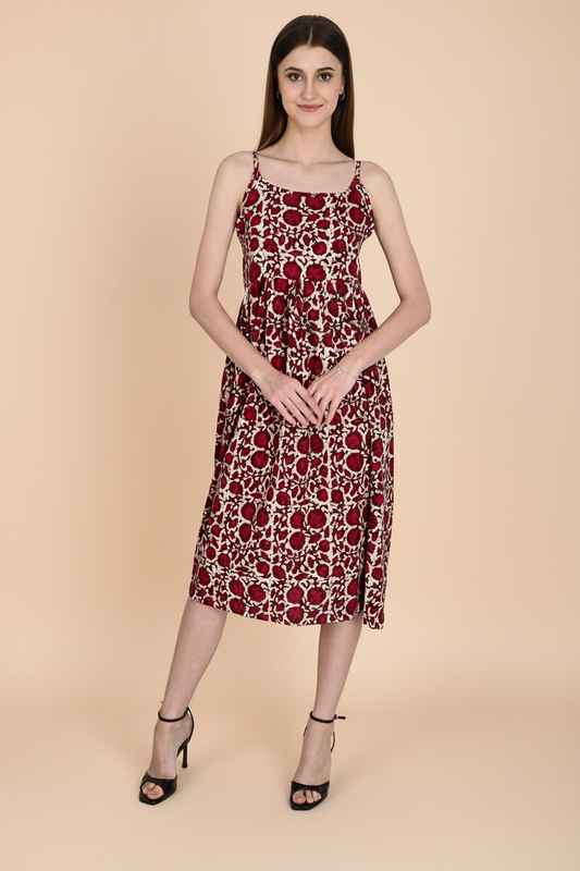 Spaghetti Cotton Dress
