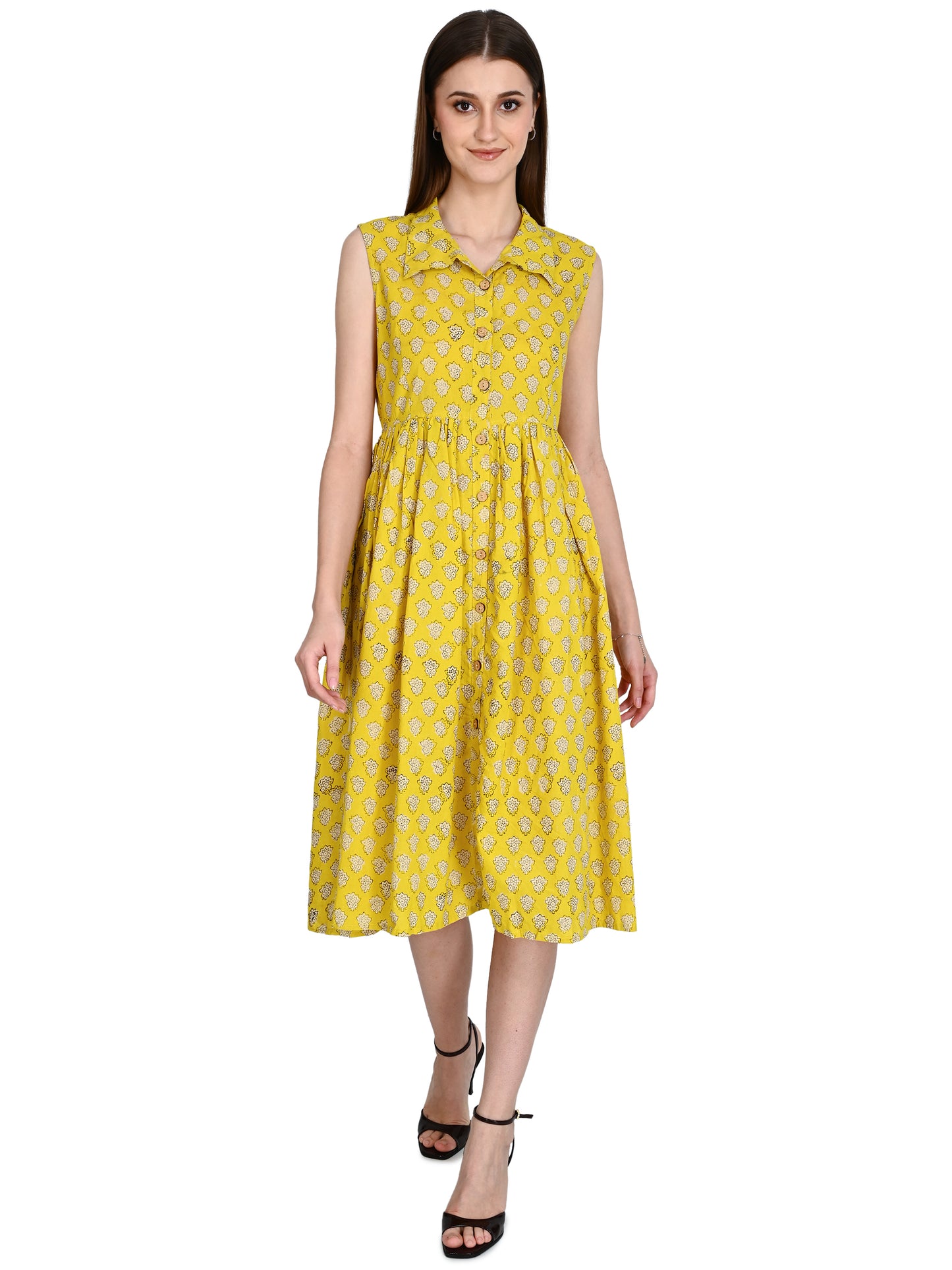 Bagru Hand Block Cotton Dress