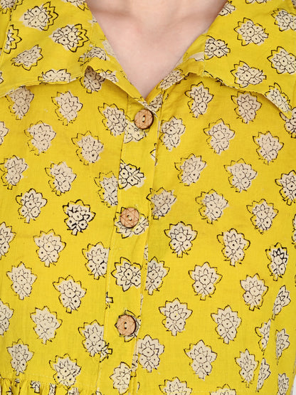 Bagru Hand Block Cotton Dress