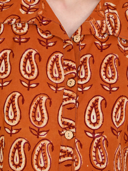 Bagru Hand Block Cotton Dress