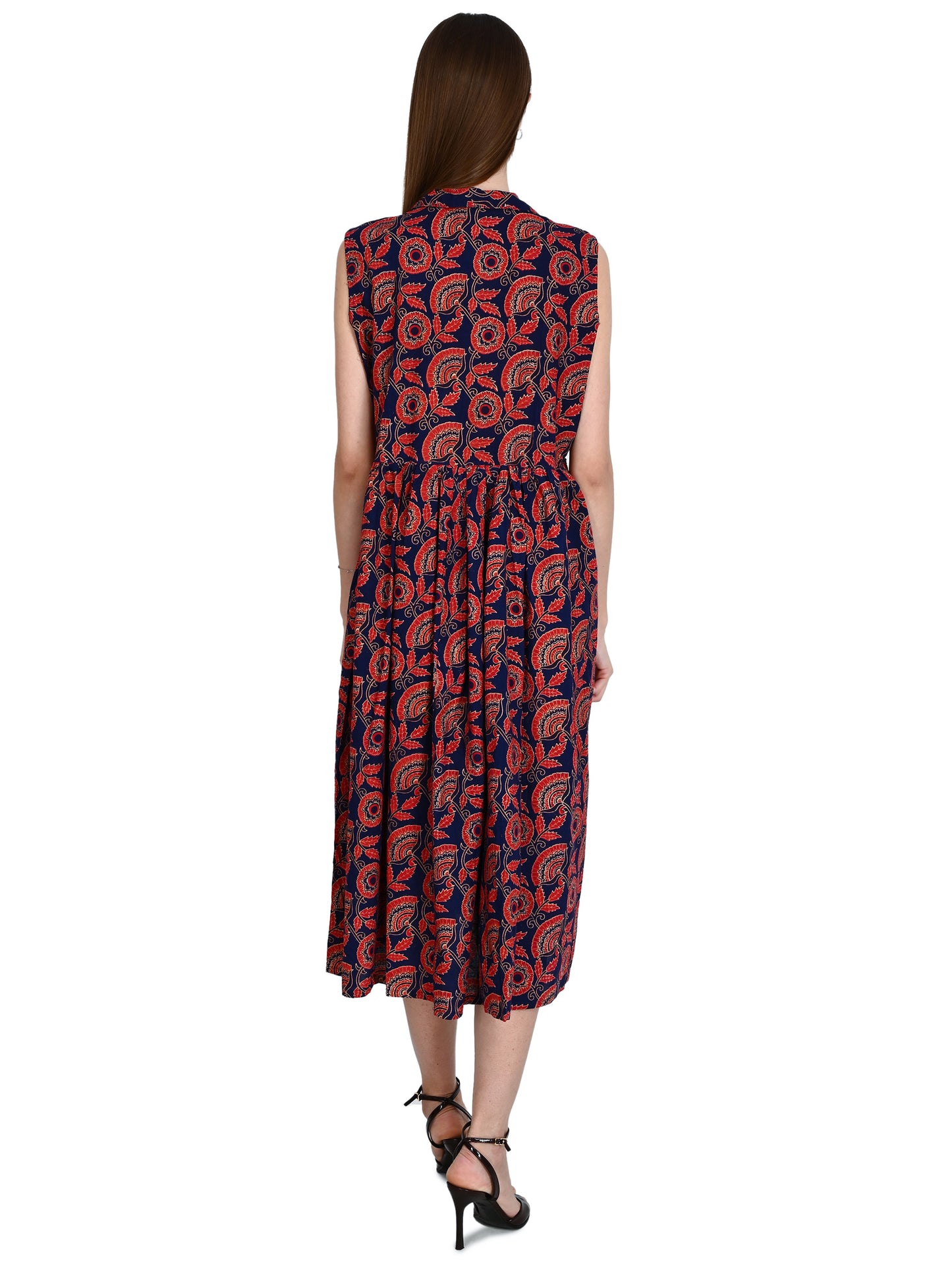 Bagru Hand Block Cotton Dress