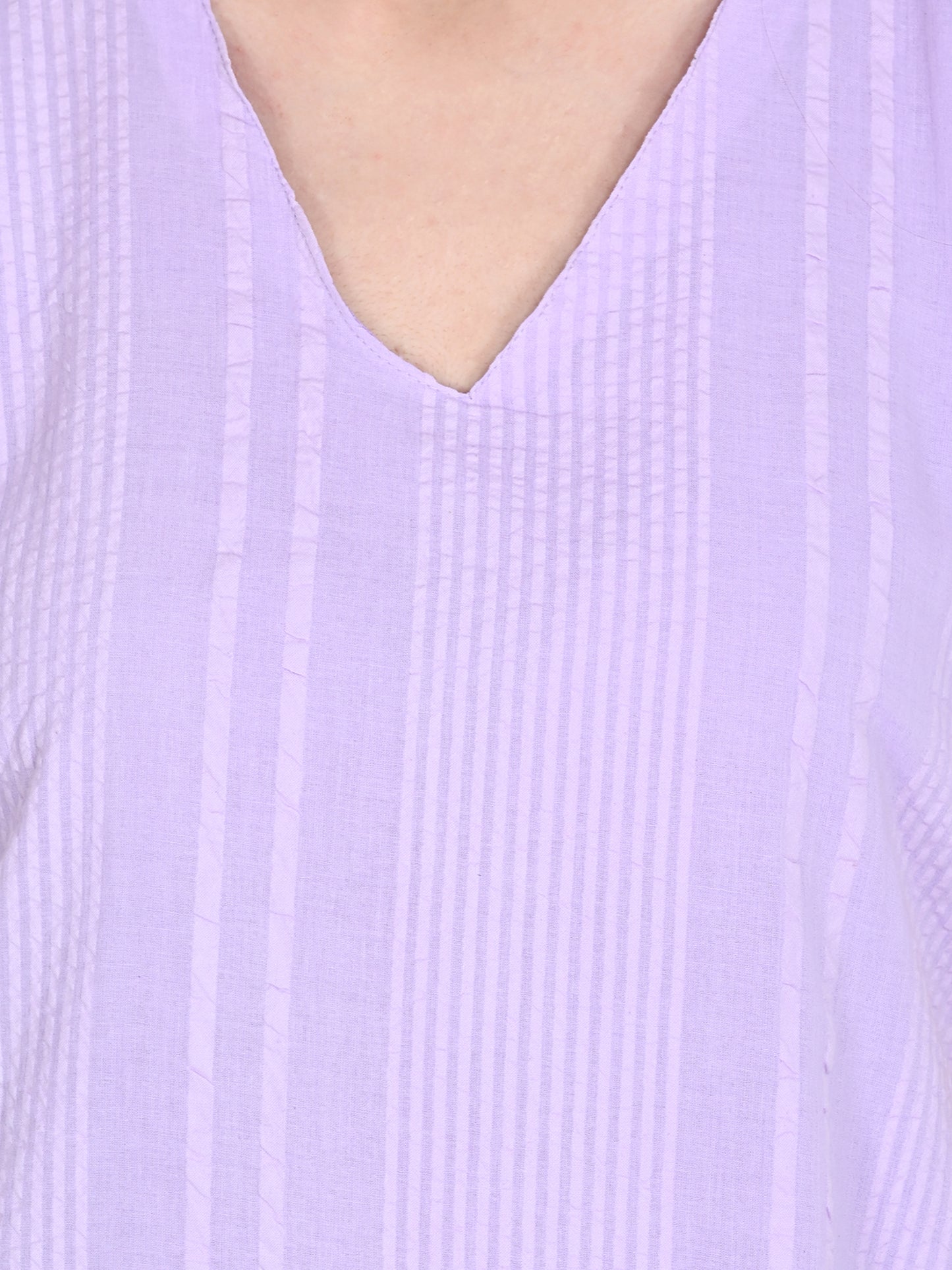 Purple Cotton Dress