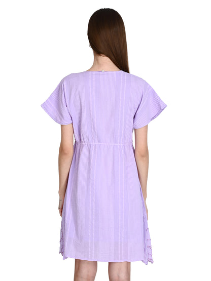 Purple Cotton Dress