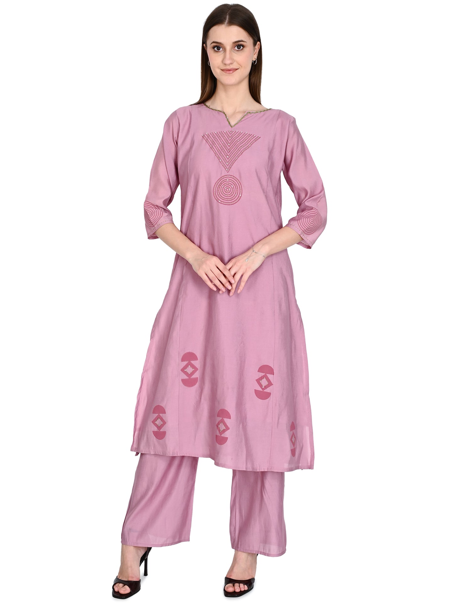 Organic Silk Kurta Pant Dupatta set