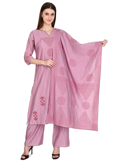 Organic Silk Kurta Pant Dupatta set