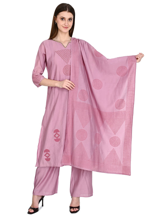 Organic Silk Kurta Pant Dupatta set