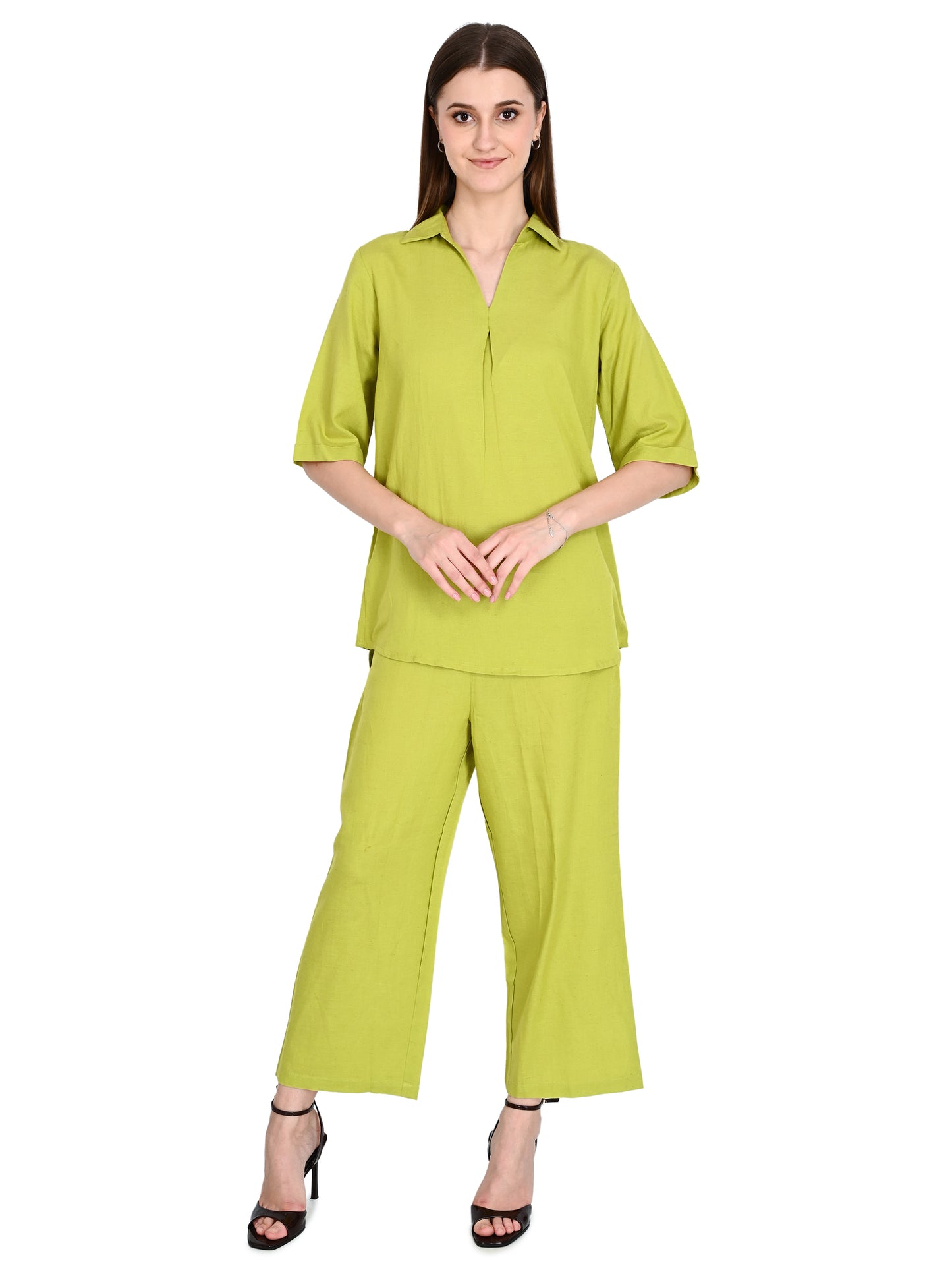 Green Cotton Co-ord Set