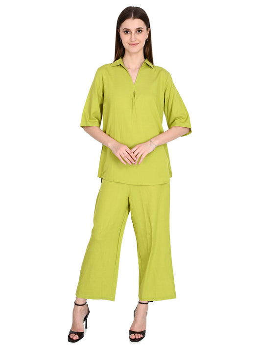 Green Cotton Co-ord Set