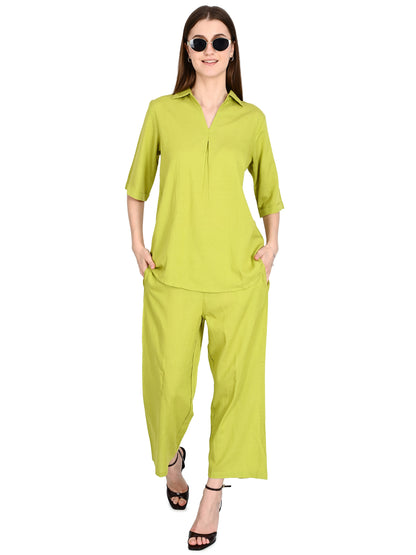 Green Cotton Co-ord Set